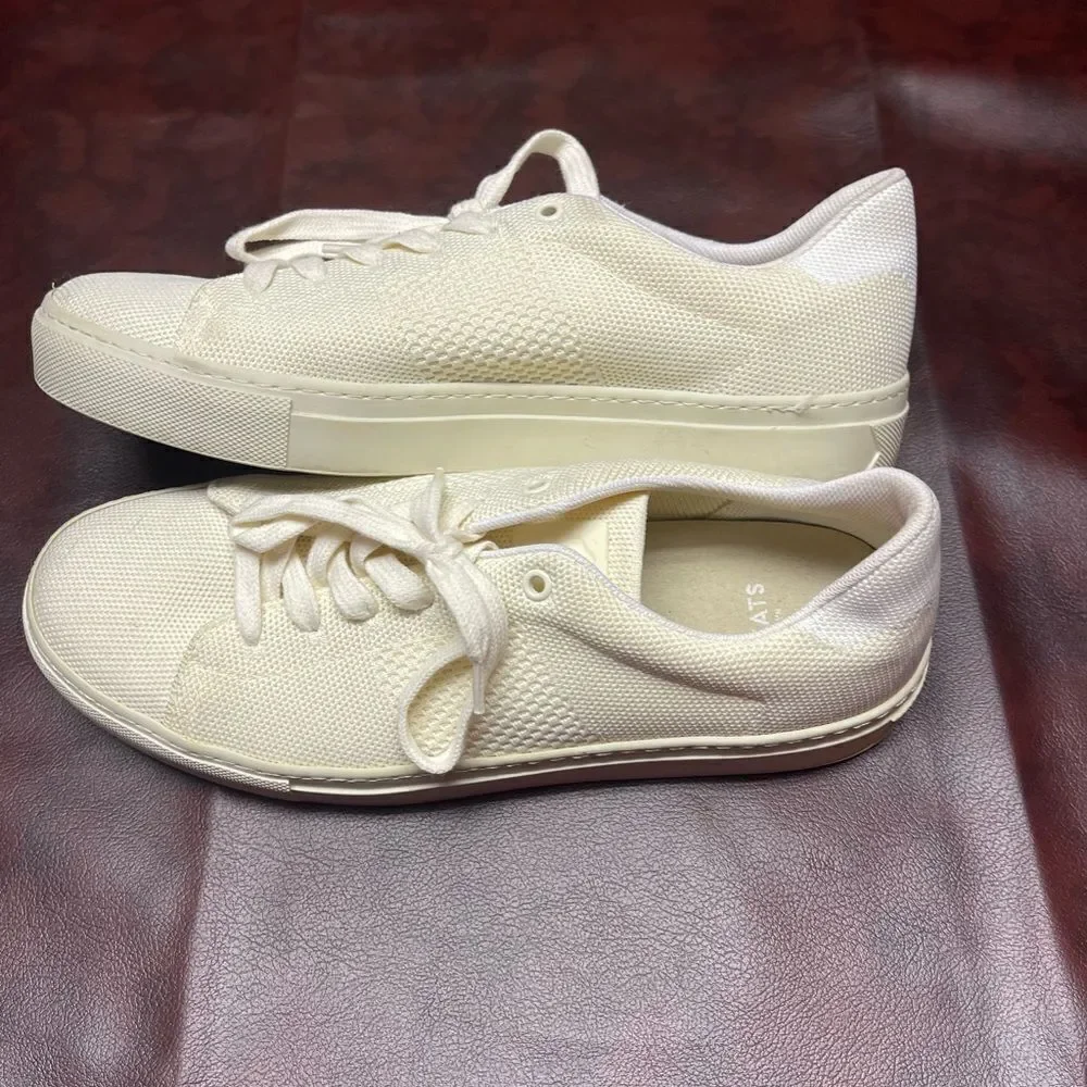 GREATS royal knit sneakers off white size 10‎